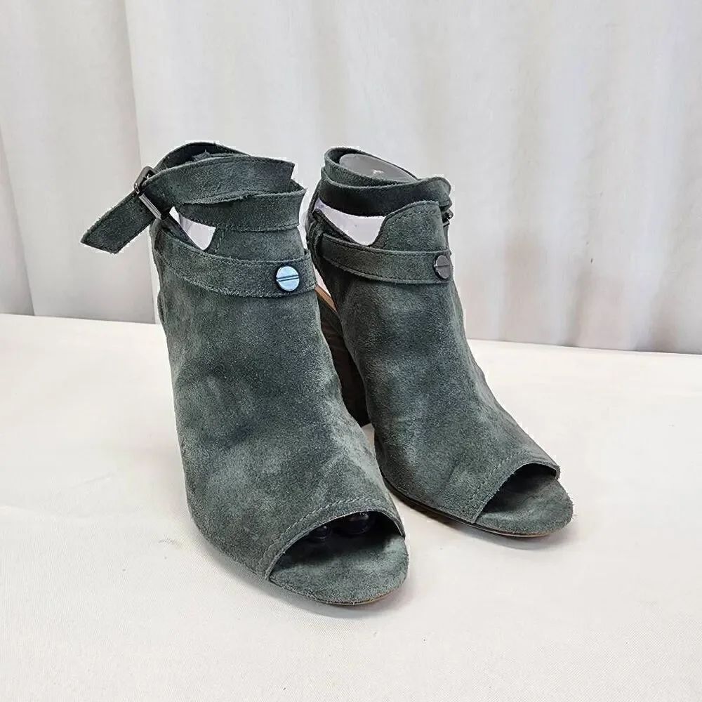 Joe's Jeans Ingrid Wrap Around Open Toe Ankle Booties Heels Size 8